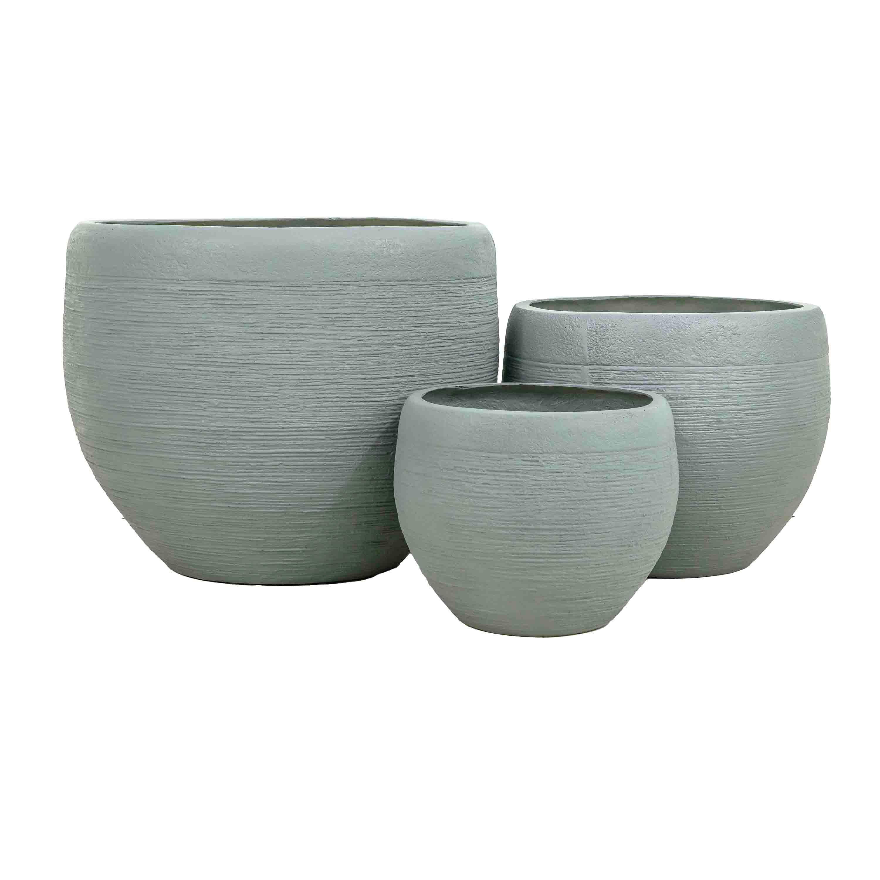 Mento FRP Planter Grey