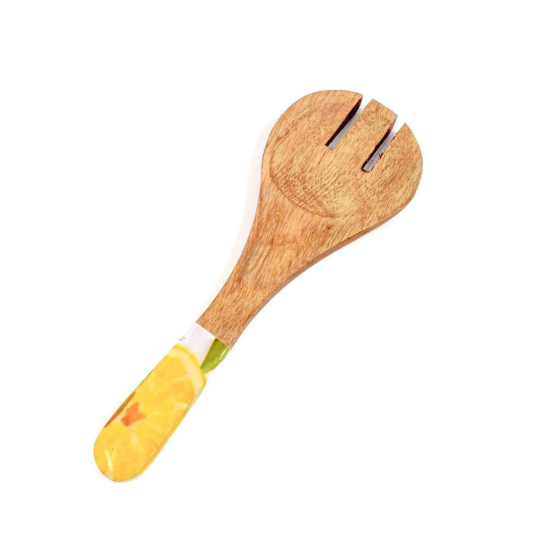 Lemon Grove Bowl with lid & salad server