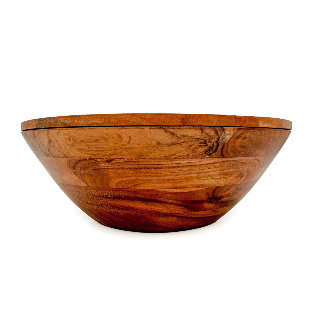 Lemon Grove Bowl with lid & salad server
