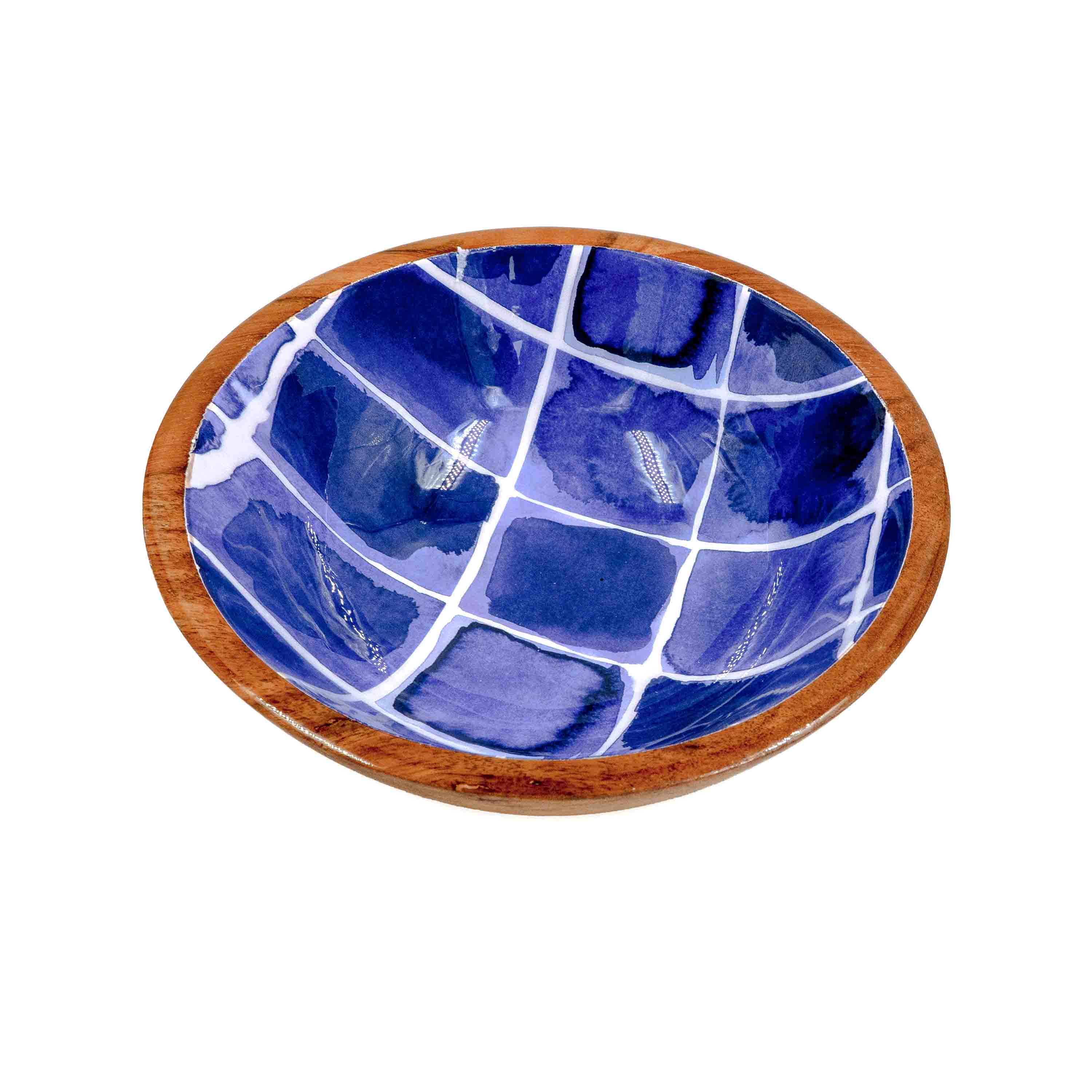 Indigo Mosaic Salad Set