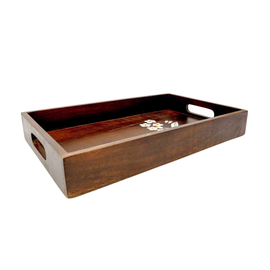 Blossom Charm Wooden Tray Set