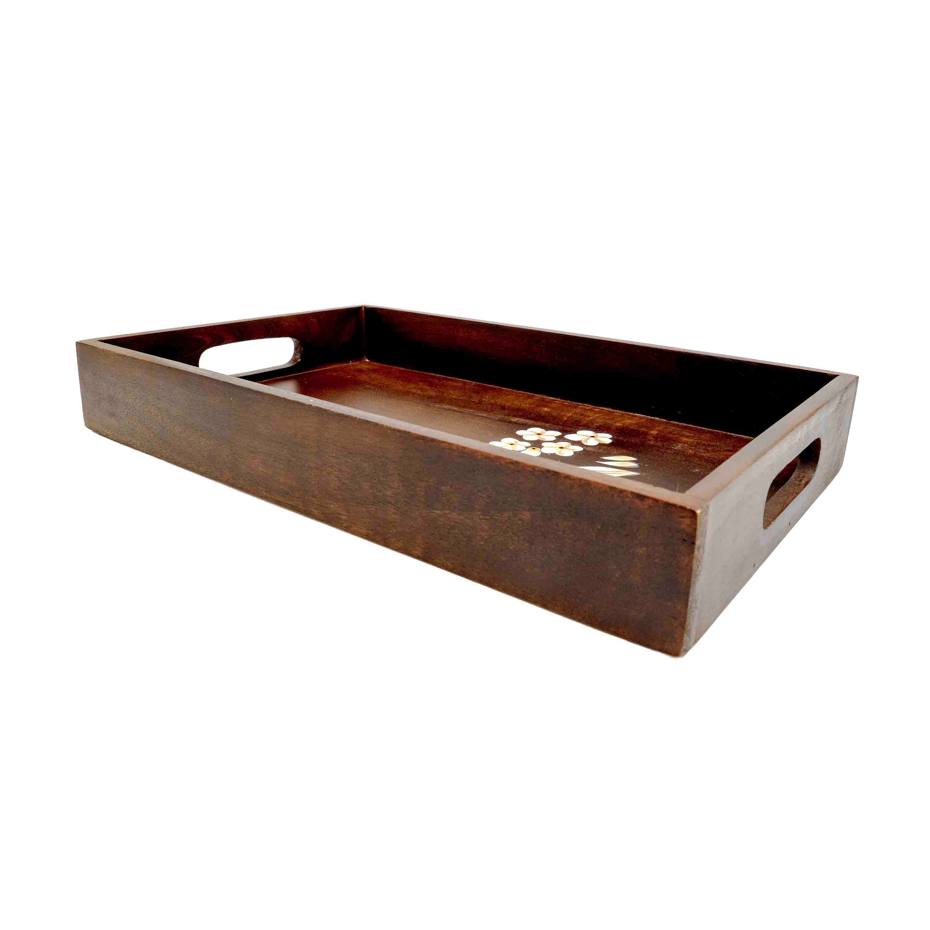 Blossom Charm Wooden Tray Set