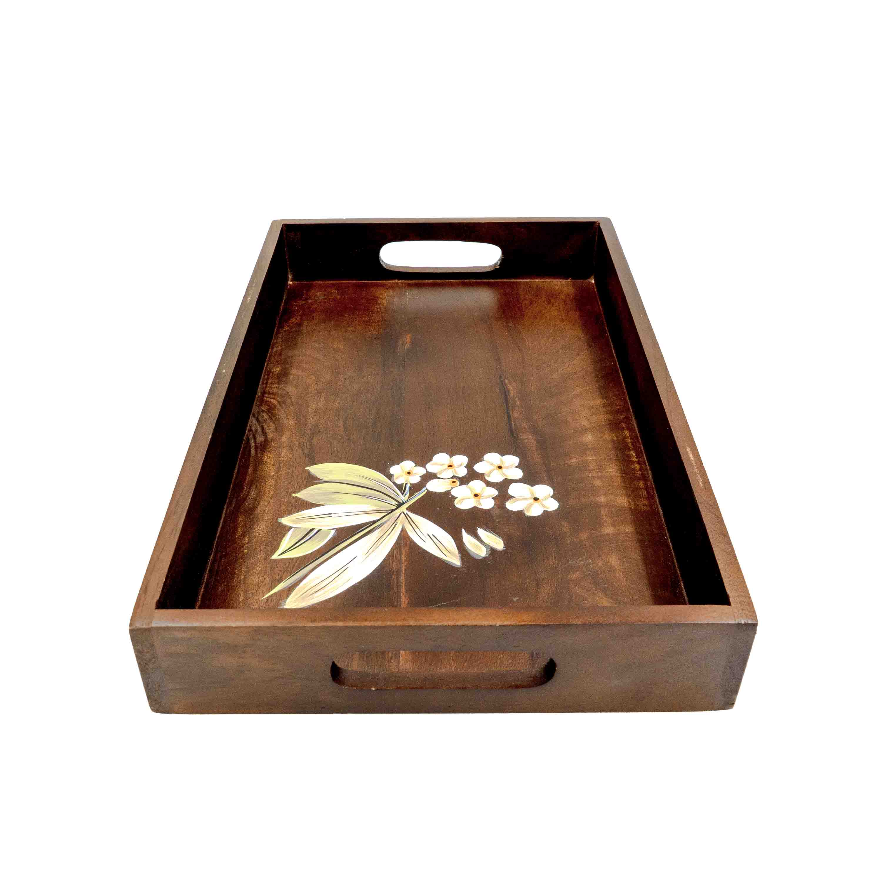 Blossom Charm Wooden Tray Set