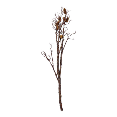 Rustic Pinecone Faux Stem