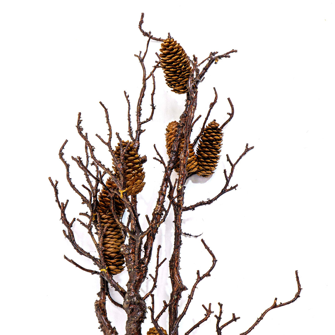 Rustic Pinecone Faux Stem