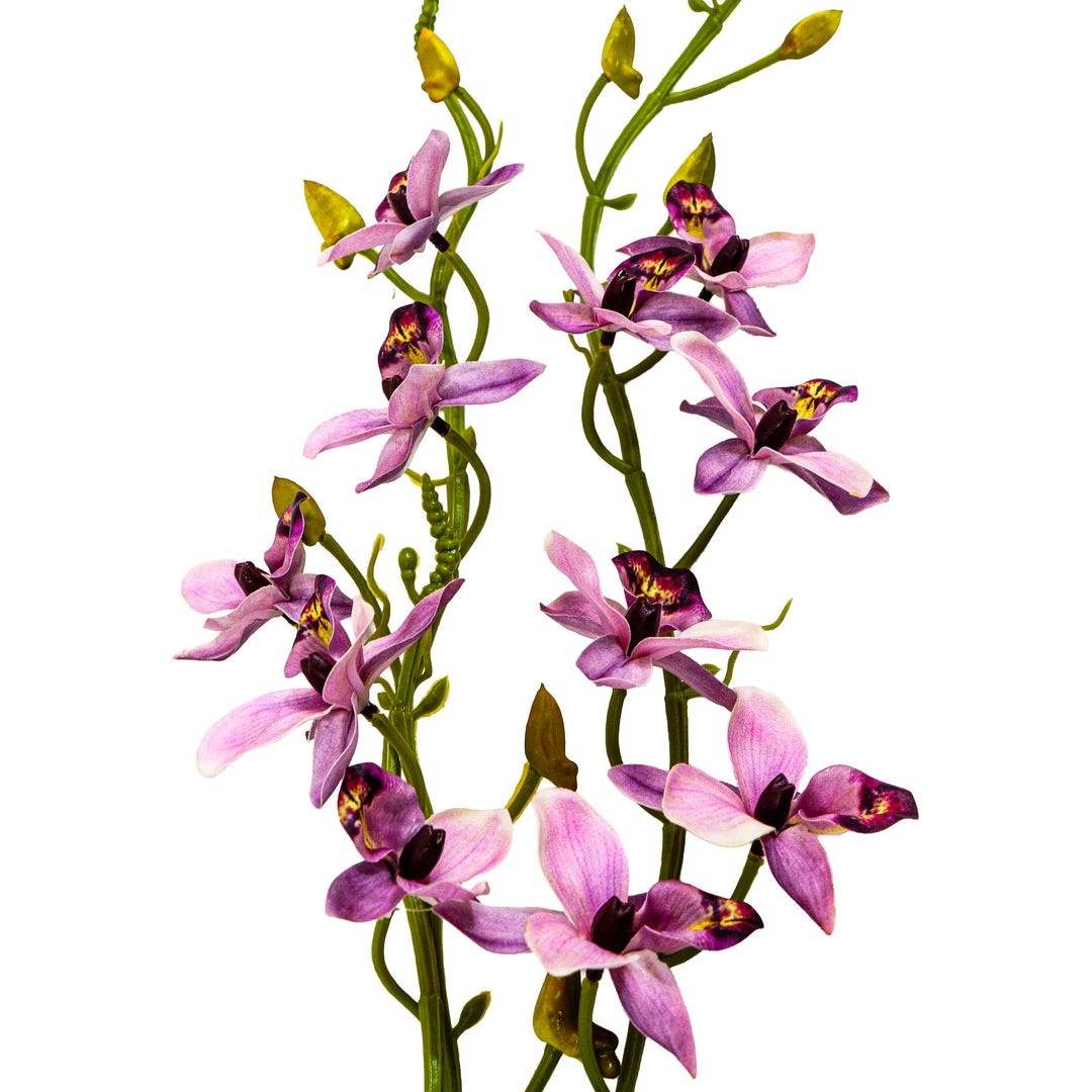 Faux Crimson Orchid Stem Pink