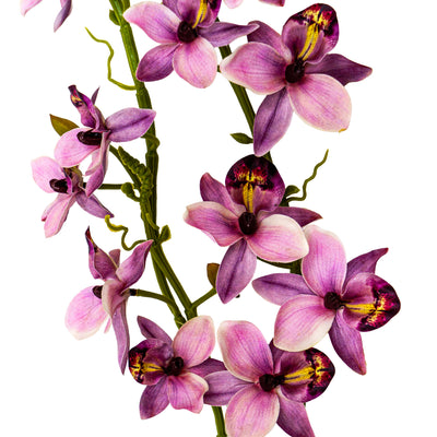 Faux Crimson Orchid Stem Pink