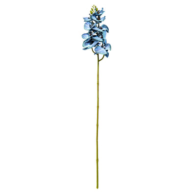Faux Orchid Stem Deep Blue