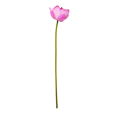 Pink Lotus Faux Stem