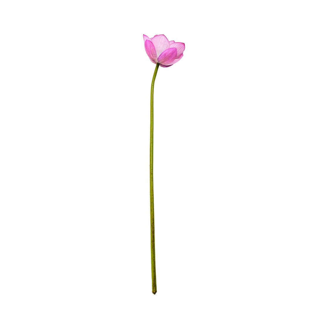 Pink Lotus Faux Stem