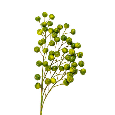Faux Berry Stem Green