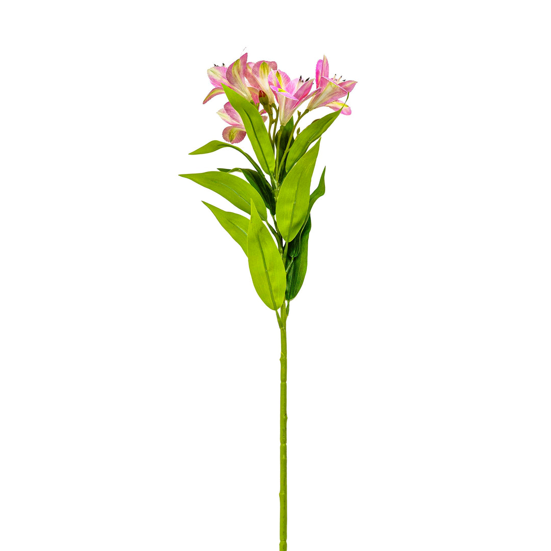 Faux Lily Stem Pink