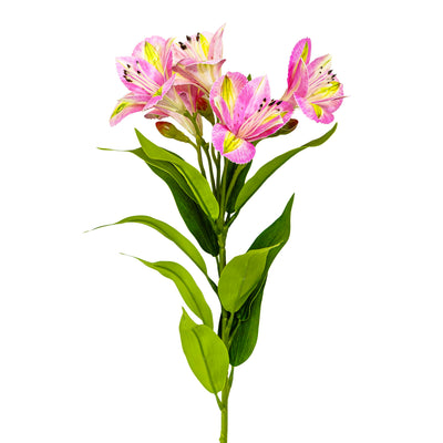 Faux Lily Stem Pink