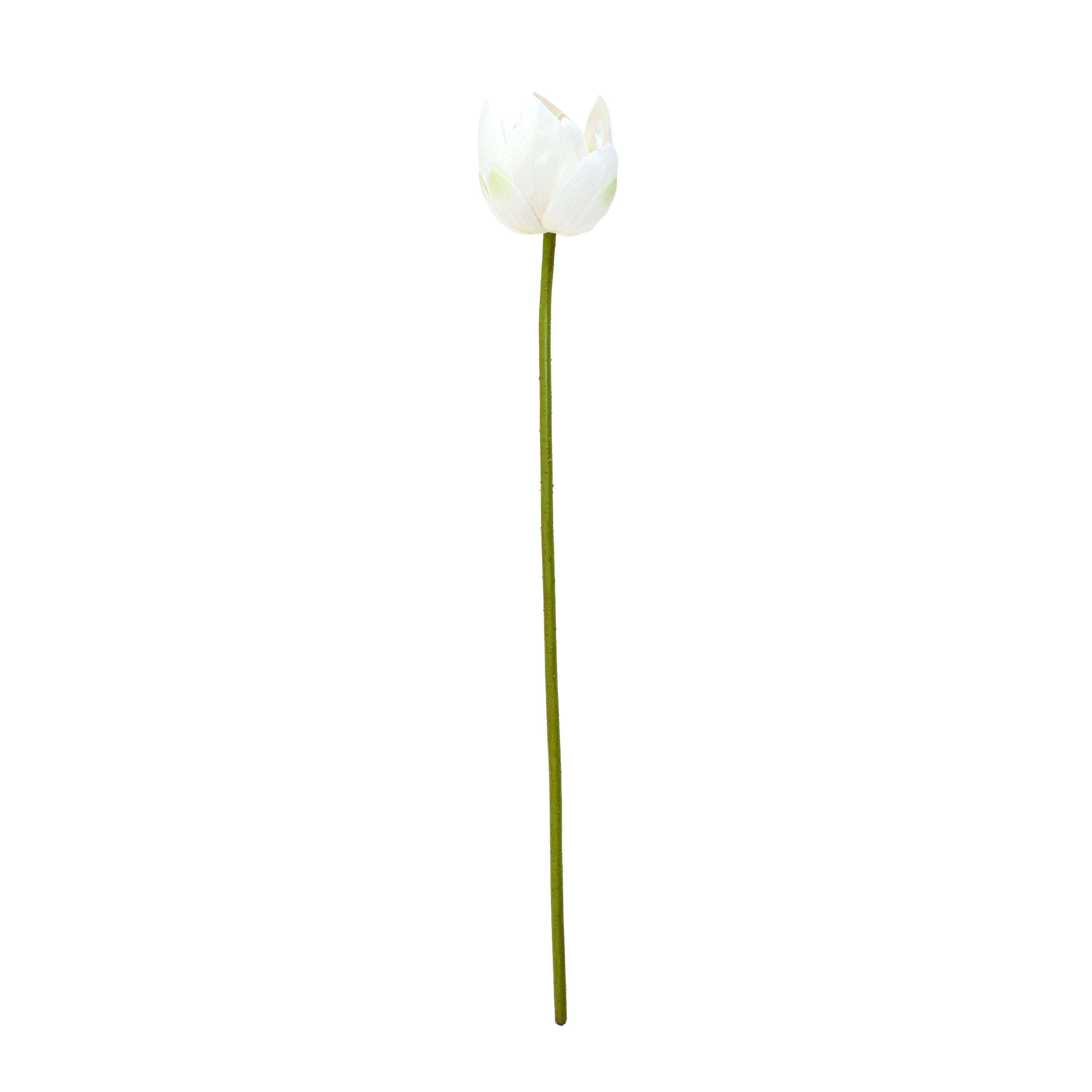 White Lotus Faux Stem