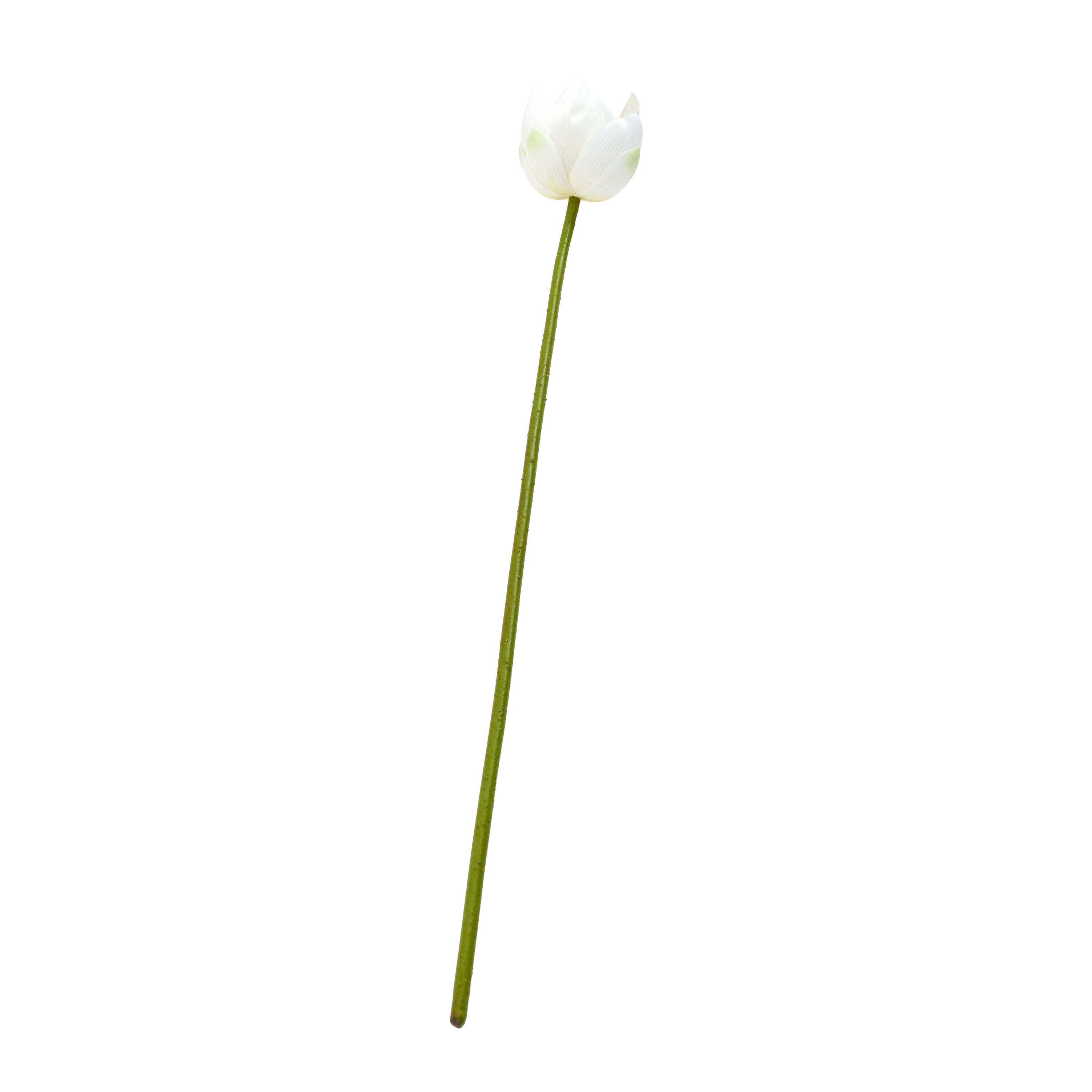 White Lotus Faux Stem