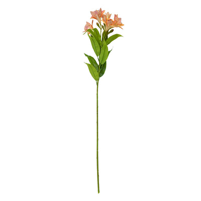 Faux Lily Stem Orange