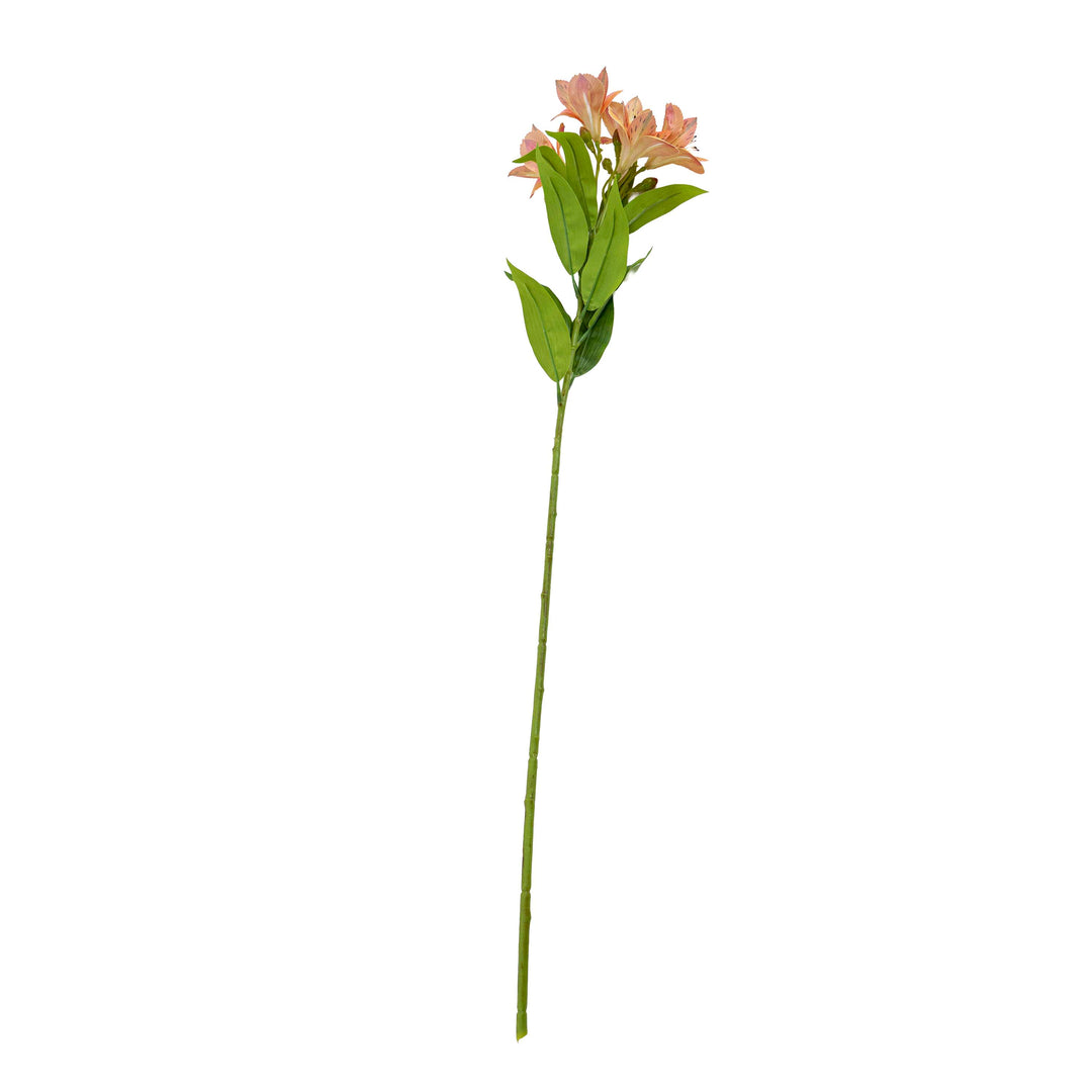 Faux Lily Stem Orange