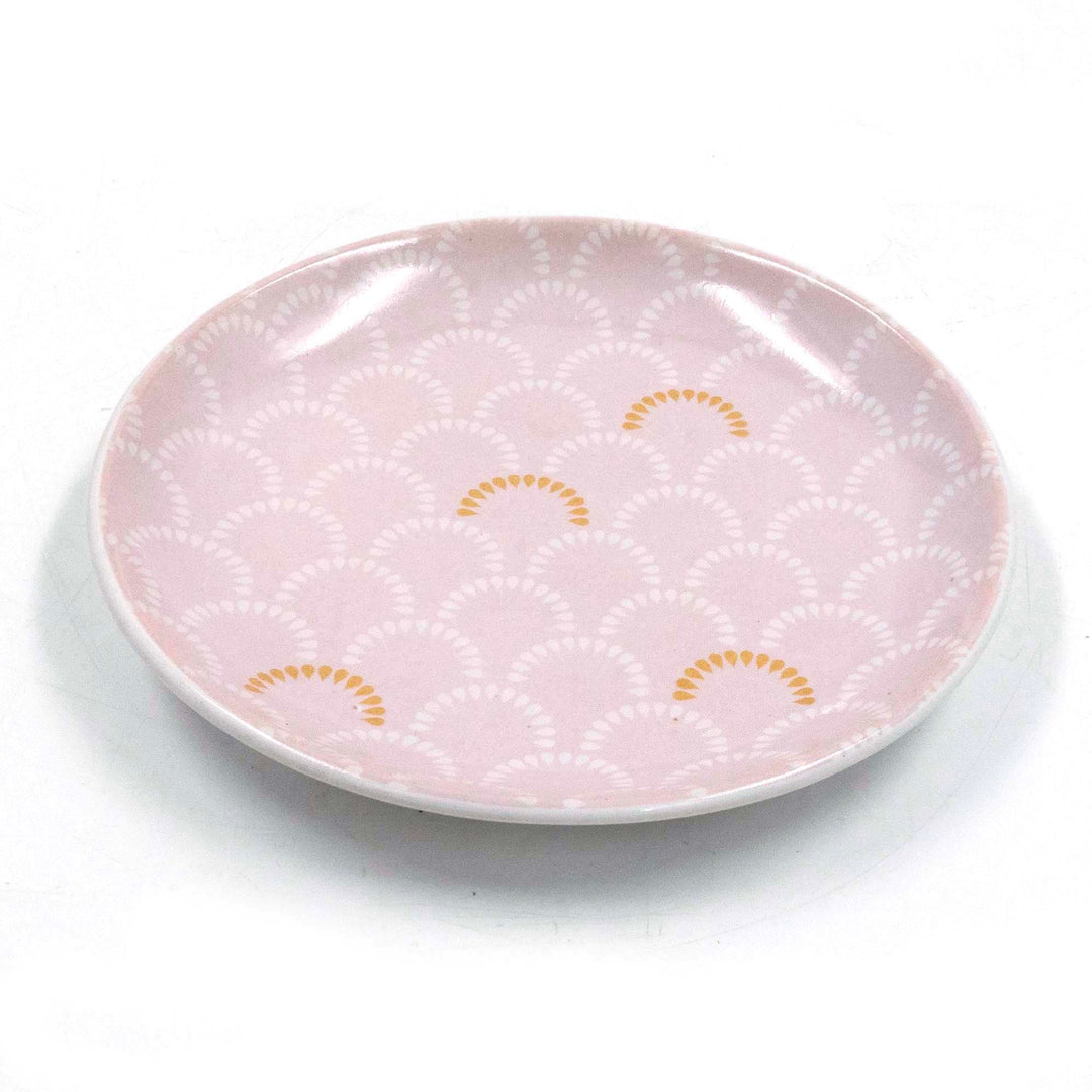 Vintage Garden Dessert Plate Pink