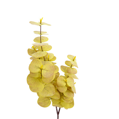 Faux Eucalyptus Stem Yellow