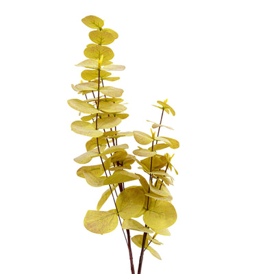 Faux Eucalyptus Stem Yellow