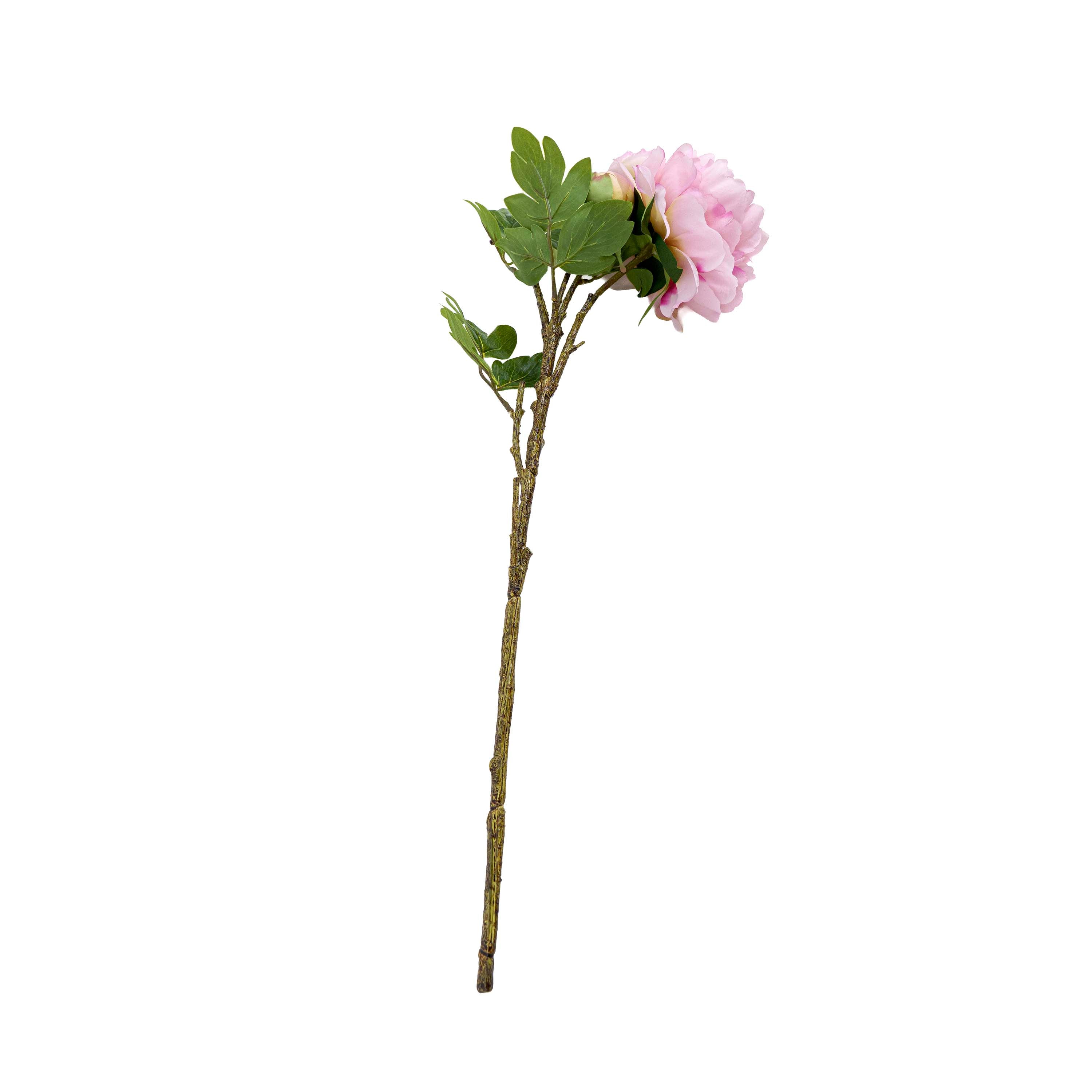 Faux Velvet Rose Stem Pink