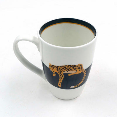 Dark Blue Cheetah Mug
