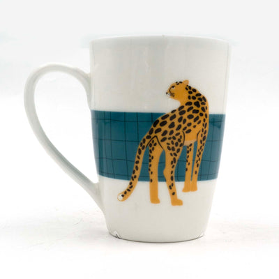 Light Blue Cheetah Mug