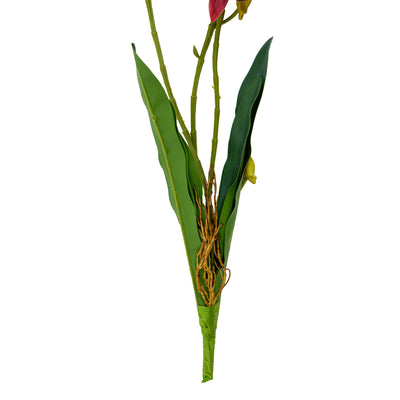 Faux Crimson Orchid Stem