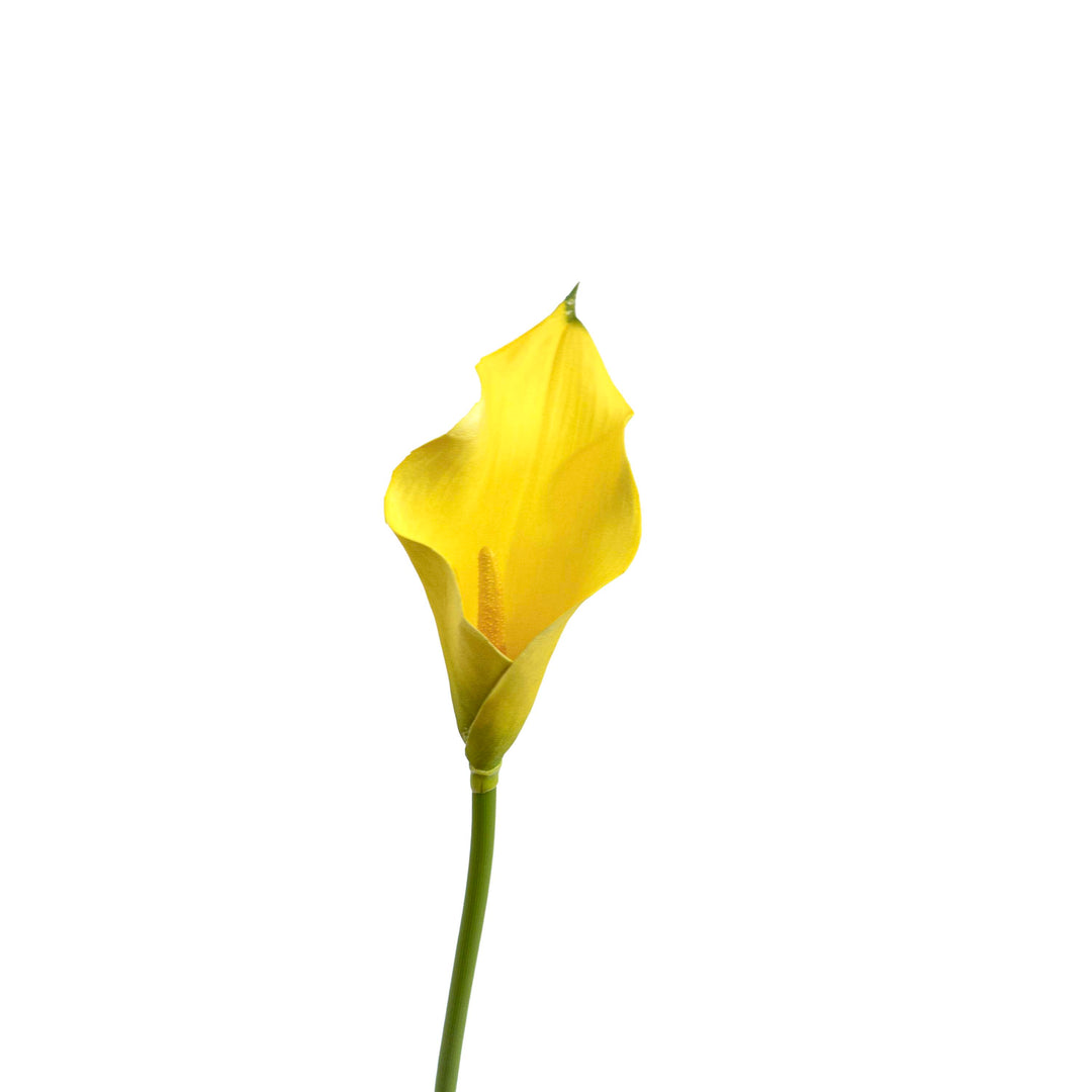 Faux Golden Yellow Lily Stem