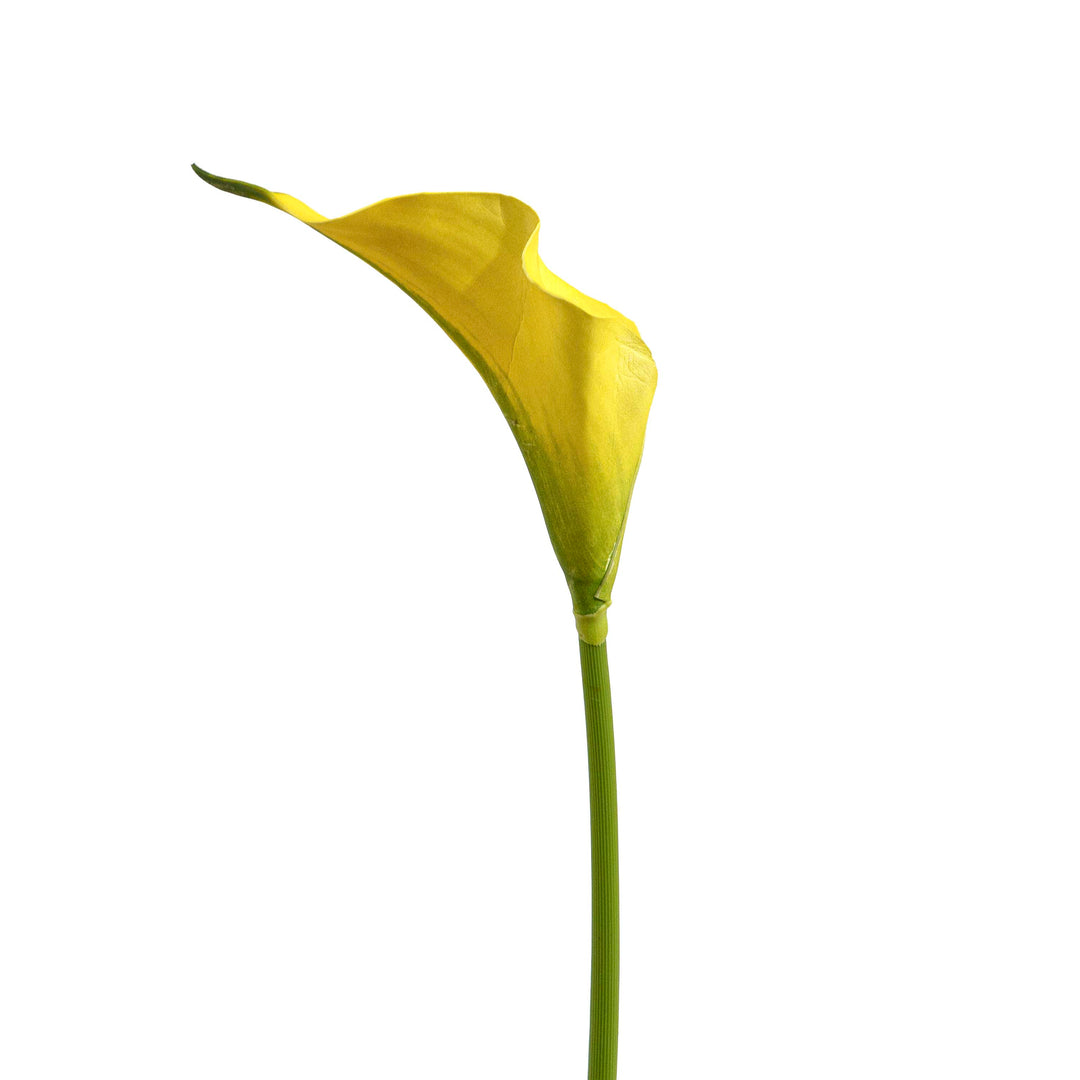 Faux Golden Yellow Lily Stem