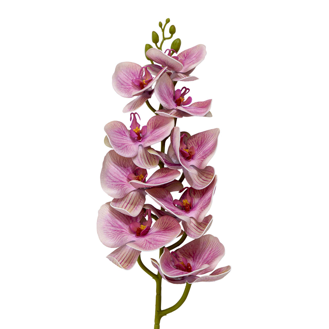 Faux Orchid Stem Coral Pink