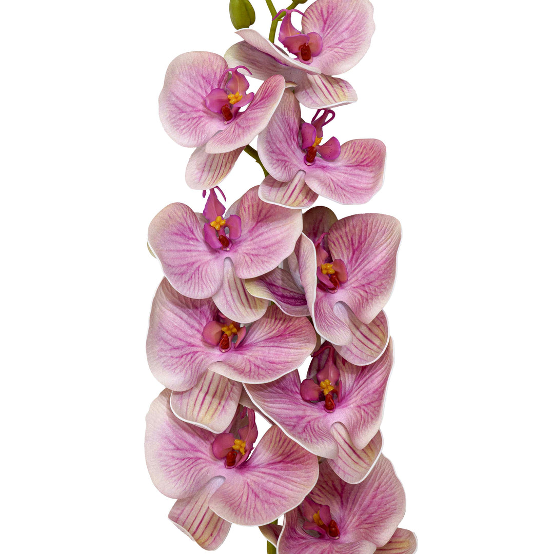 Faux Orchid Stem Coral Pink