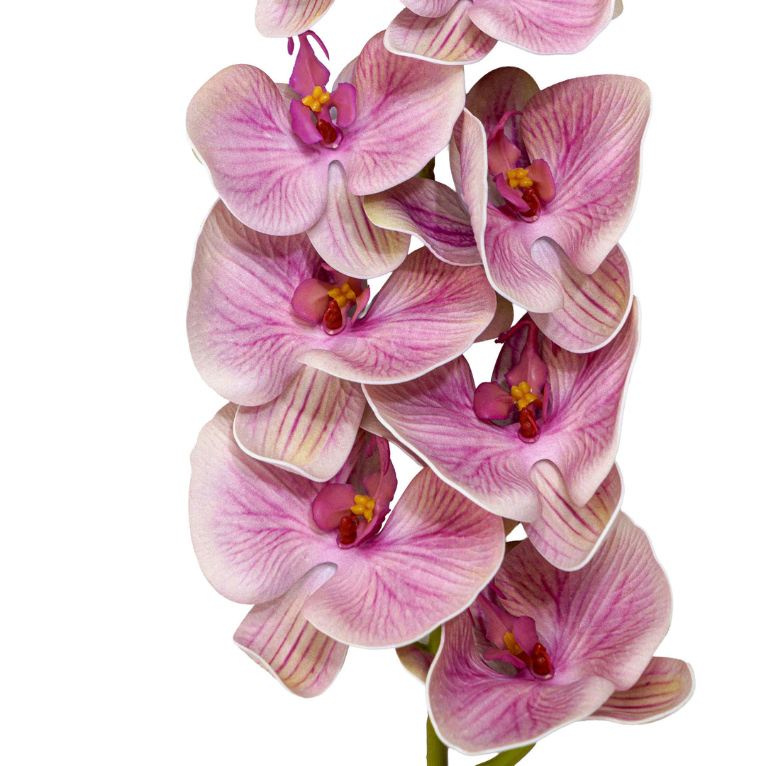 Faux Orchid Stem Coral Pink