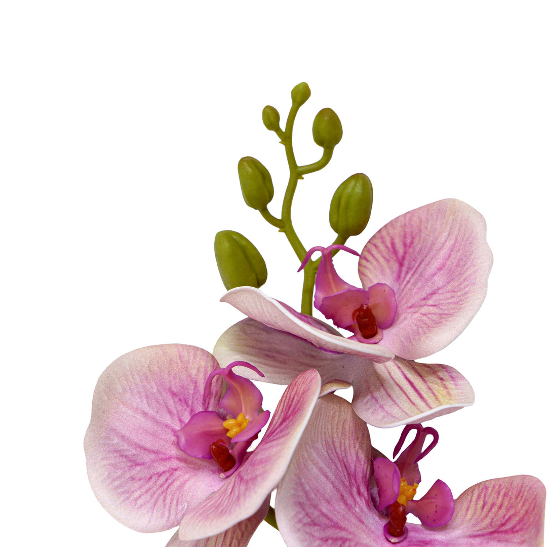 Faux Orchid Stem Coral Pink