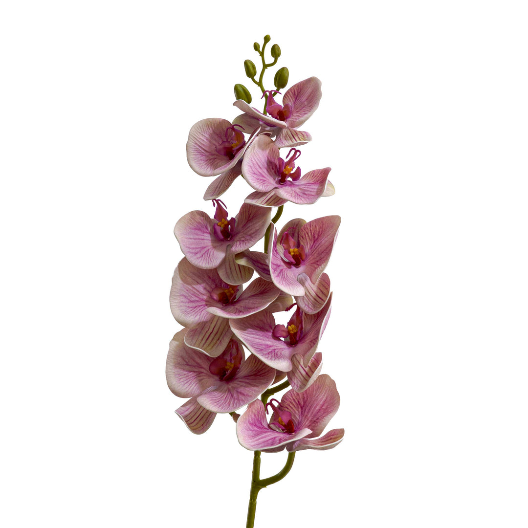 Faux Orchid Stem Coral Pink