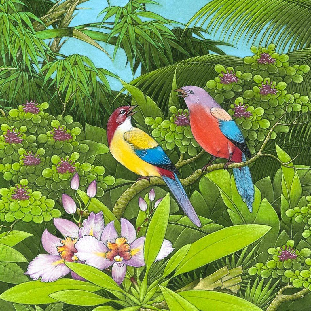 Yellow Macaw Bird Wall Painting