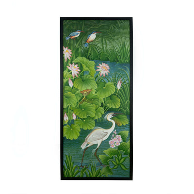 White Crane Canvas Print