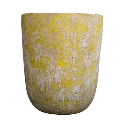 Soft Yellow Ceramic Pot