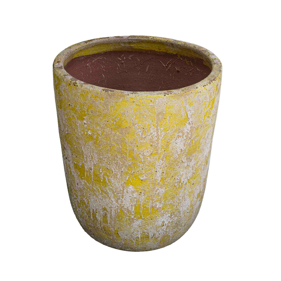 Soft Yellow Ceramic Pot
