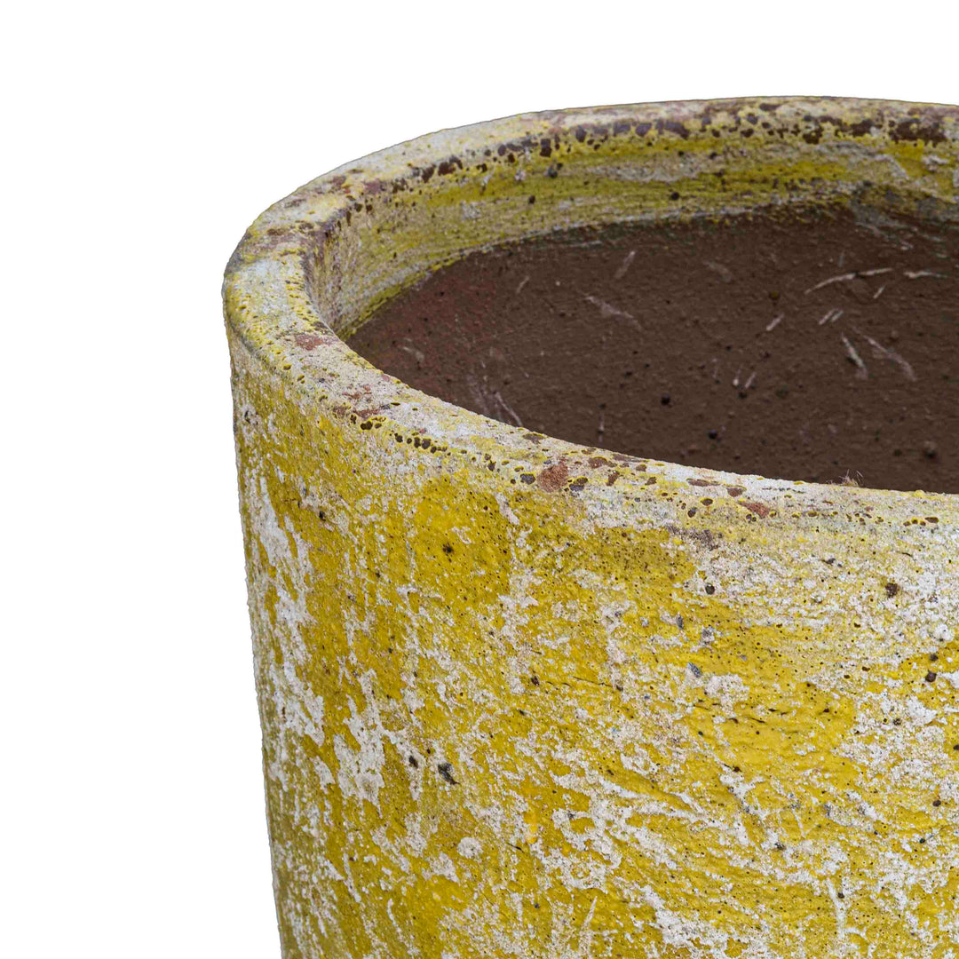 Soft Yellow Ceramic Pot