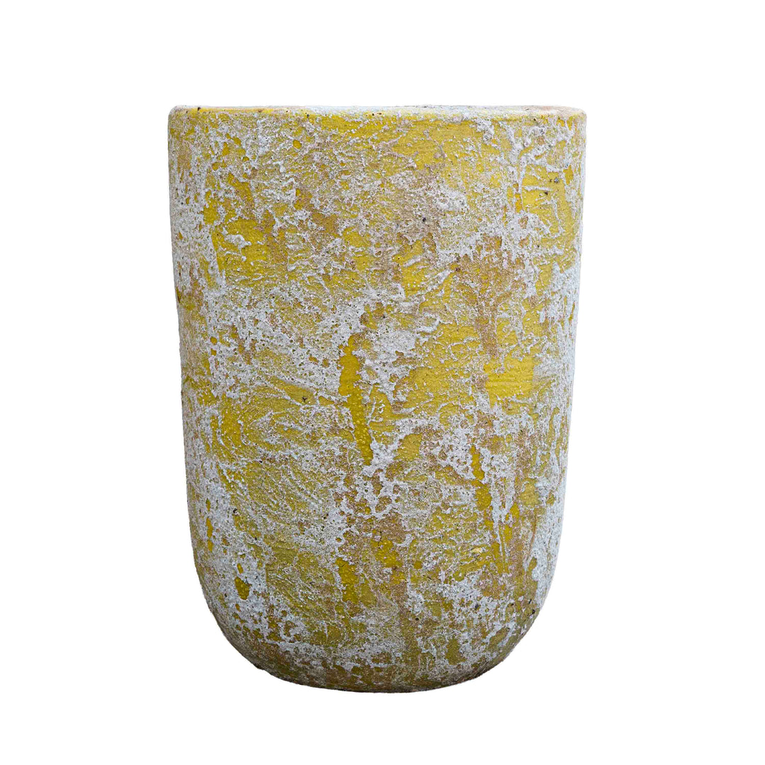 Soft Yellow Ceramic Pot