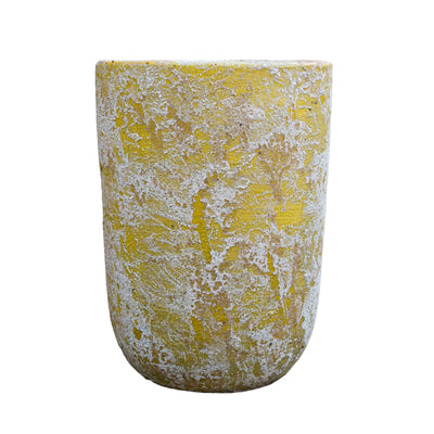 Soft Yellow Ceramic Pot