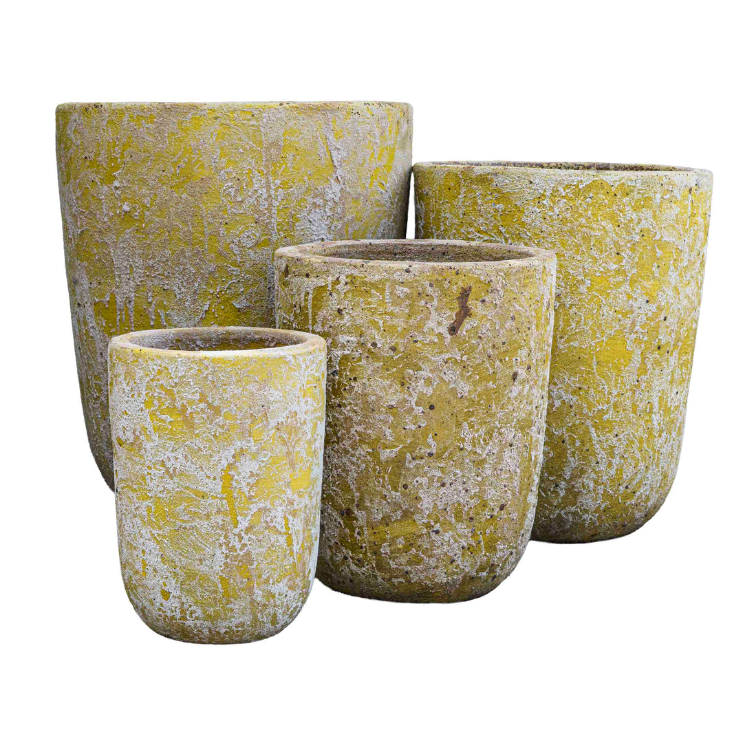 Soft Yellow Ceramic Pot
