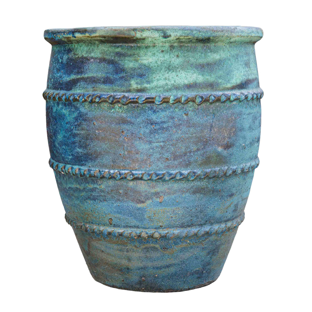 Lineridge Ceramic Pot Blue