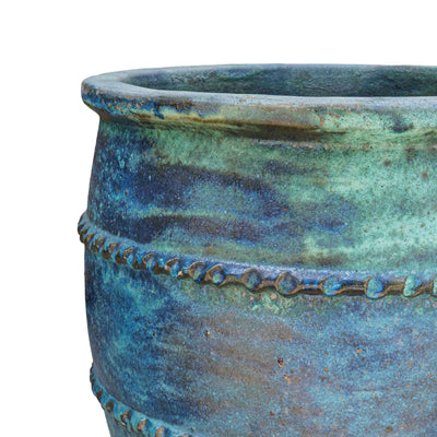 Lineridge Ceramic Pot Blue