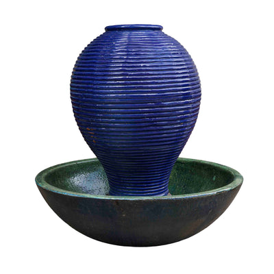 Bright Blue Spiral Hue Fountain