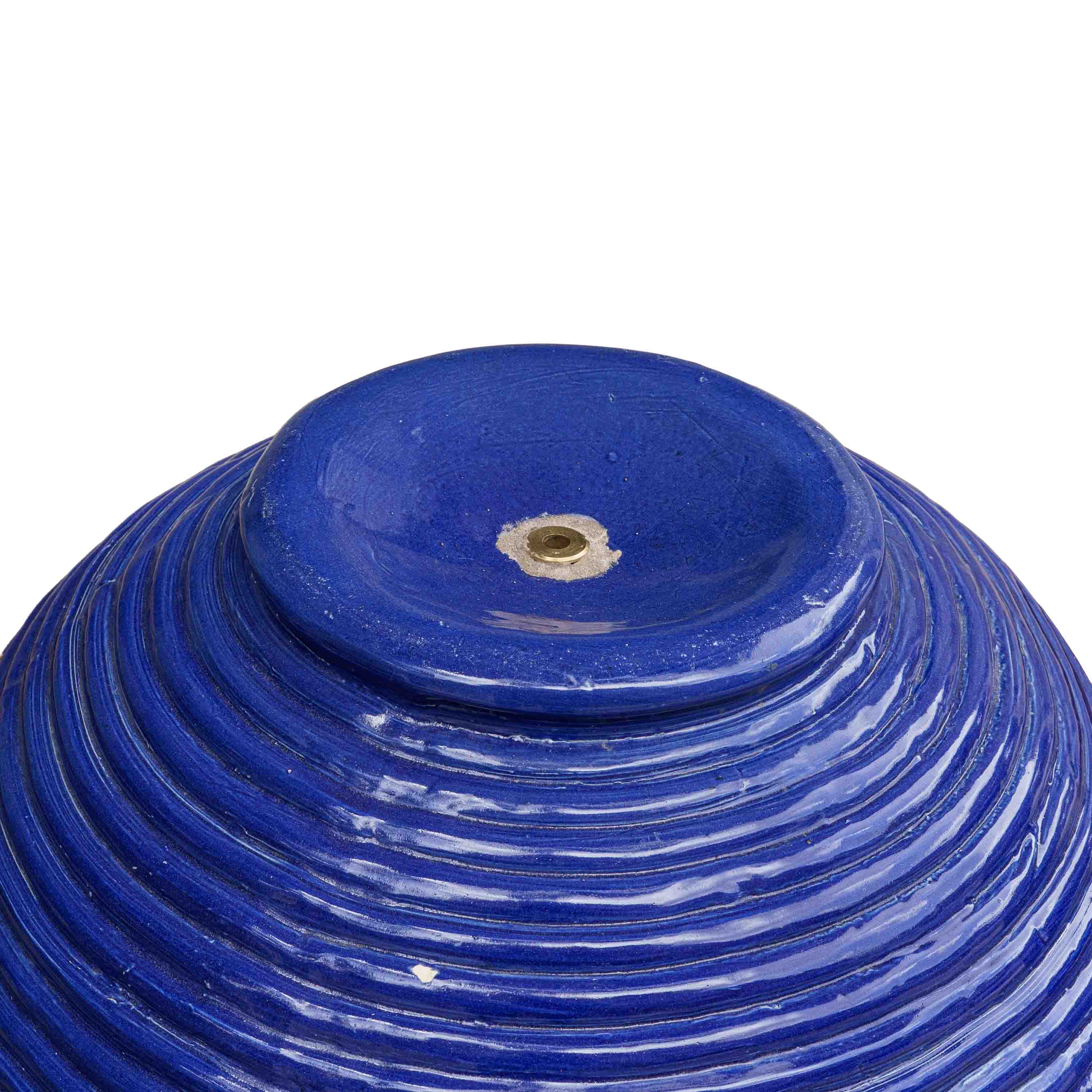 Bright Blue Spiral Hue Fountain