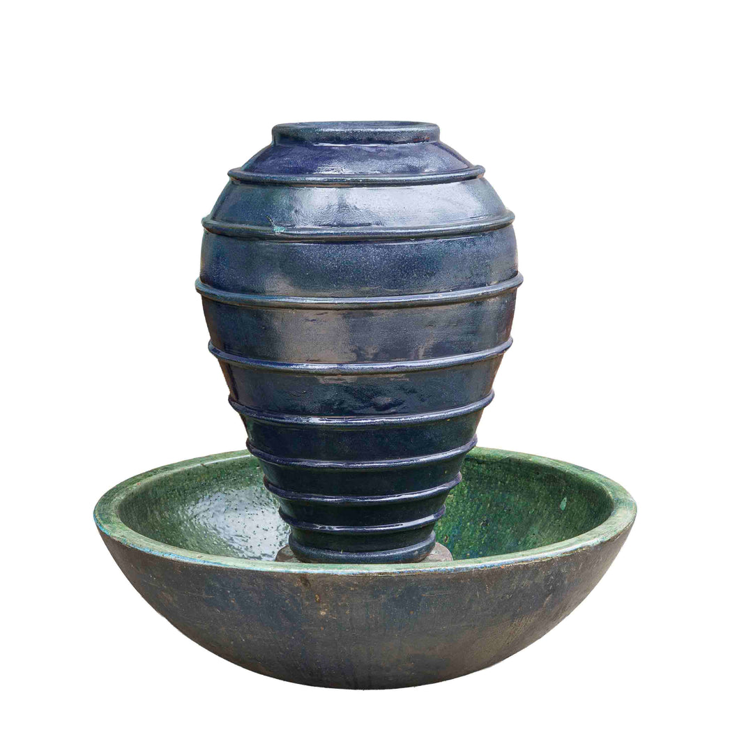 Light Blue Spiral Hue Fountain