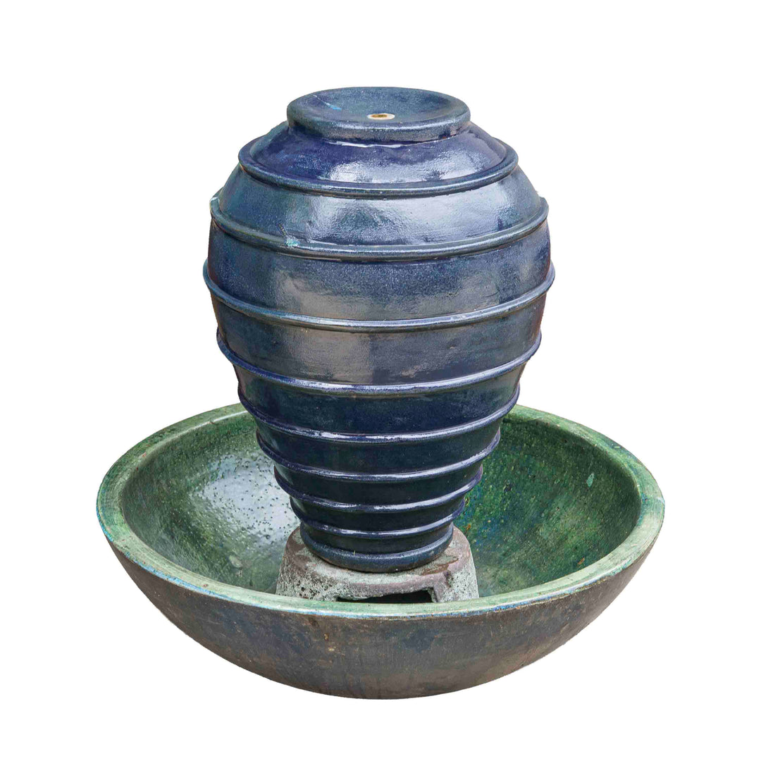 Light Blue Spiral Hue Fountain