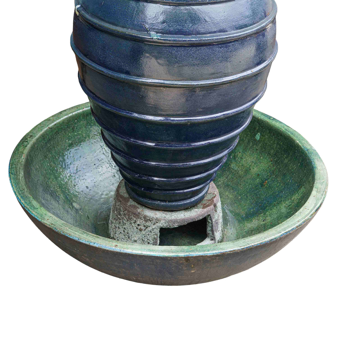Light Blue Spiral Hue Fountain